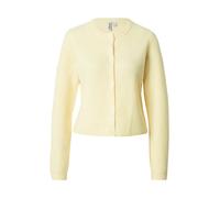 Pieces - Cardigan a maniche lunghe in maglia morbida color banana pallido-Giallo S