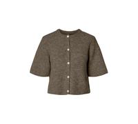 PIECES Giacchetta 'PCSilly' marrone scuro Donna - Abbigliamento - Taglie comode - Pullover e cardigan - Cardigan PIECES XXL