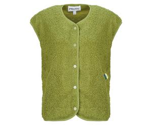 Pieces Gilet / Cardigan PCKATTY TEDDY in Verde EU S