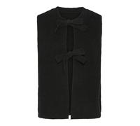 PIECES Gilet da Donna PCSILLY, Nero, XL