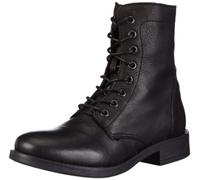 Pieces Ibi Leather, Scarpe Stringate Basse Oxford Donna, Nero (Noir (Black), 42