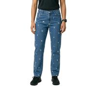 Pieces Jeans A Vita Alta Flora Straight Emb