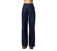 PIECES Pcselma HW Wide Rinse Noos BC Larghi, Blu Jeans Scuro, 25W x 30L Donna