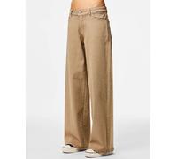 Pieces - Jeans ampi greige-Marrone W27 L32