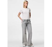 Pieces - Jeans ampi grigio chiaro W27 L32