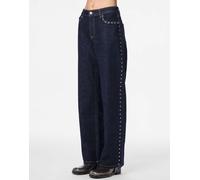 Pieces - Jeans larghi blu scuro W27 L32