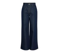 PIECES Pcselma HW Wide Rinse Noos BC Larghi, Blu Jeans Scuro, 25W x 30L Donna