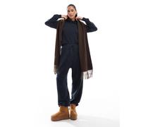 Pieces - Joggers confortevoli in maglia blu navy mélange in coordinato XS