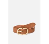 Pieces PCJUVA Suede Jeans Belt Noos Cintura, Cognac/Dettagli: Fibbia in Oro Spazzolato, 85 cm Donna