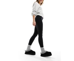 Pieces - Leggings a vita alta neri-Nero S