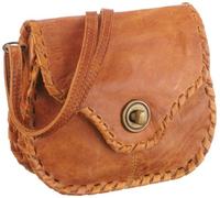 PIECES Lene Leather Cross Over, Borsa a Tracolla Donna, Marrone (Braun (Cognac)), 19x17x5 cm (B x H x T)
