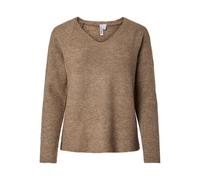 PIECES Maglia Femminile Scollo a V, fossile, S