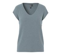 Pieces - Pcbillo Tee Lurex Stripes Noos Blu - Abbigliamento M Blu