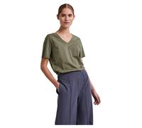 PIECES Pcria SS-Maglietta con Scollo a V Solid Tee Noos BC T-Shirt, Verde-Deep Lichen Green, XS Donna