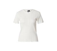 PIECES Maglietta da Donna Pointelle Pcmarie SS O-Neck Poin Top Jrs Noos BC, Ballerino di Nuvola, L