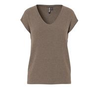 Pieces - PCBILLO TEE LUREX STRIPES JRS NOOS BC Marrone - Abbigliamento XL Marrone