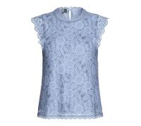 PIECES Pcolline SL Lace Top Noos BC T-Shirt, Kentucky Blue, XL Donna