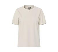 Pieces Maglietta da Donna Pcria SS Fold Up Solid Tee Noos BC, Betulla, S