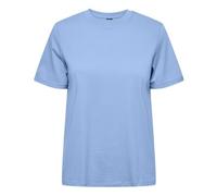 PIECES Pcria SS Fold Up Solid Tee Noos BC T-Shirt, Ortensia, S Donna