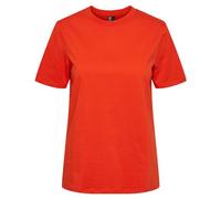 Pieces Maglietta da Donna Pcria SS Solid Tee Noos BC, Tango Mandarino, S