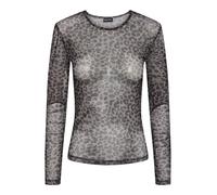 Pieces - Pcninni Ls Mesh Top Jrs Noos Bc Nero - Abbigliamento XL Nero