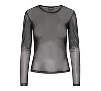 PIECES Maglietta 'Ninni' nero / trasparente Donna - Abbigliamento - Taglie comode - Maglie e top - Maglie e T-shirt PIECES XS