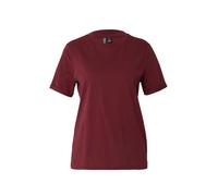 Pieces Maglietta da Donna Pcria SS Fold Up Solid Tee Noos BC, Tawny Port, M