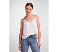 PIECES Top 'TIFFANY' bianco Donna PIECES XL