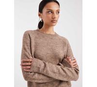 Pieces - Maglione accollato color fossile-Neutro M