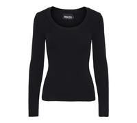 PIECES Maglione da Donna Pcmira LS U-Neck Knit Noos BC, Nero, XL