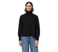 PIECES Maglione Femminile con Collo Alto PCMALOU, Nero, XL