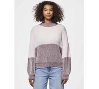 Pieces - Maglione in maglia color porto fulvo-Rosso M
