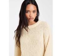 Pieces maglione lavorato a maglia chunky giallo pastello S