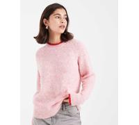 Pieces - Maglione rosa con bordi a contrasto XS