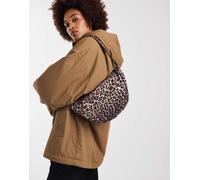 Pieces - Marsupio con stampa leopardata-Multicolore One Size