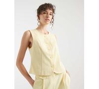 Pieces - Mix & Match - Gilet sartoriale giallo pallido L