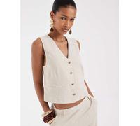 Pieces - Mix & Match - Gilet sartoriale grigio caldo M