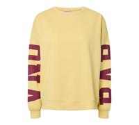 Pieces Neck Oversized Sweat Jrs Pcfany LS-Felpa Oversize con Scollo Rotondo Donna
