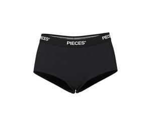 Pieces NOS Donna Pclogo Lady Boxers/Solid Noos Slip Not Applicable, Nero (Black Black), 42 (Taglia Unica: Small)