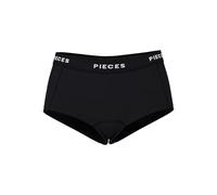 Pieces NOS Pclogo Lady Boxers/Solid Noos, Slip Donna, Nero (Black Black), 44 (Taglia Produttore: Medium)