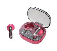 (Pieces of red) Personalized Transparent Wireless Headset Ergonomic Design Sports Headset For Running Cycling