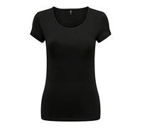 Pieces Onllive Love SS O-Collo Top da Donna, Confezione da 3, Black/Pack:+ 2 Black, S