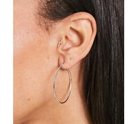 Pieces - Orecchini grandi placcati in argento sterling One Size