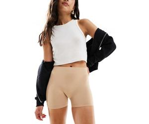 Pieces - Pantaloncini leggings corti senza cuciture beige-Neutro M-L