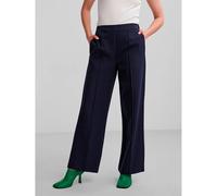 Pieces - Pantaloni sartoriali blu navy gessati in coordinato L