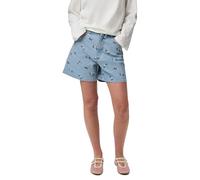 Pieces Pantaloni Corti Flora Denim Emb Hw