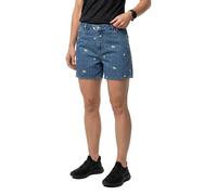 Pieces Pantaloni Corti Flora Denim Emb Hw