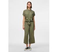 Pieces - Pantaloni culotte verdi-Verde M