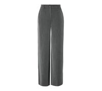 PIECES Pantaloni da Donna a Gamba Larga PCKAMIL, Grigio Scuro mélange, XS x 30L
