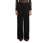 PIECES Pantaloni da Donna Pccamil HW Wide Pant Noos, Nero, 48-50 Plus